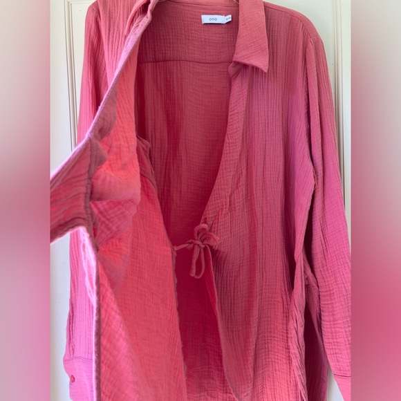 Onia Cotton Gauze Wrap Dress XL - Picture 4 of 11